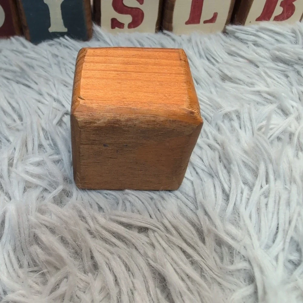 Vintage Wooden‎ Alphabet Blocks Lot of 15 Blocks 2
